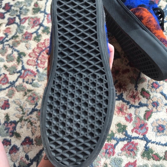 platform leopard print textured vans sz 9.5 - Picture 2 of 4